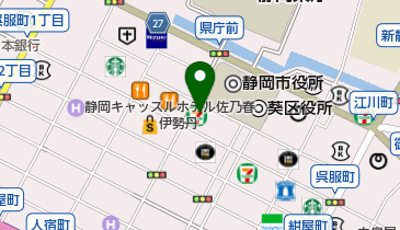 静岡市役所 保健福祉施設 ファミリー・サポートセンター 静岡事務局の地図画像