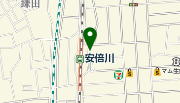 あべ川動物病院の地図画像