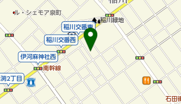 石田美容室の地図画像