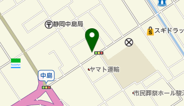 栗田洋品店の地図画像