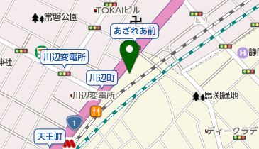 静岡県男女共同参画センターあざれあ 会議室受付の地図画像