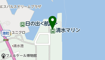 清水マリンターミナルの地図画像