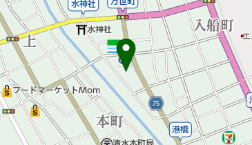 静船株式会社の地図画像