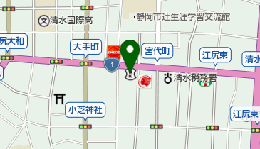 静銀ティーエム証券株式会社清水支店の地図画像