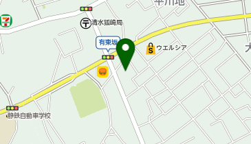 福徳食品 有東坂店の地図画像