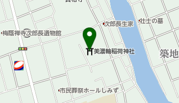 美濃輪稲荷神社の地図画像