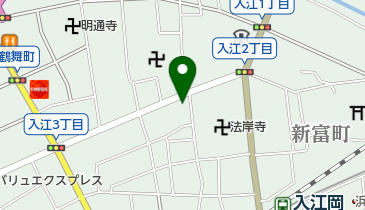 くりた瓦せんべい老舗の地図画像