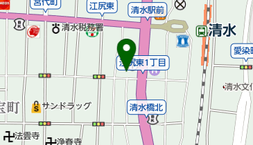 大沢表具店の地図画像