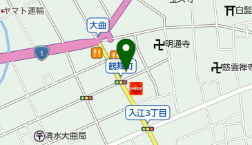 イワタ理容館の地図画像