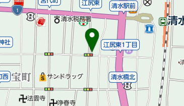 フラワー理容所の地図画像