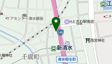 ヘアショップ・ハヤシの地図画像