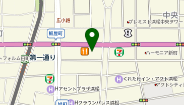 ジョイフル恵利浜松店の地図画像