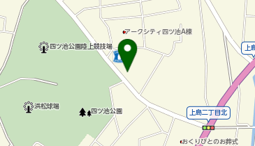 上島動物病院の地図画像