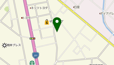 美容室沙羅の地図画像