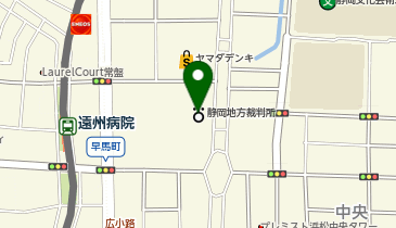 静岡家庭裁判所浜松支部 家事係の地図画像