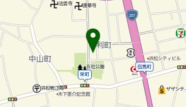 浜松市役所 中央区役所 中央区内その他施設 復興記念館の地図画像