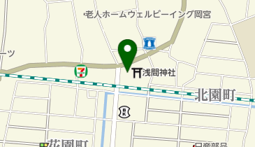 岡宮公民館の地図画像