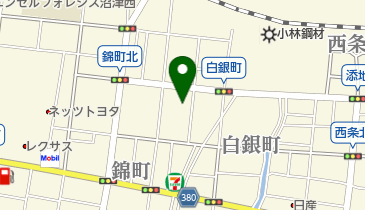 白銀町公民館の地図画像