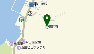 来迎寺の地図画像