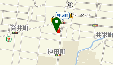 理容ウチダの地図画像