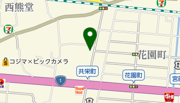 オオカワ理容店の地図画像