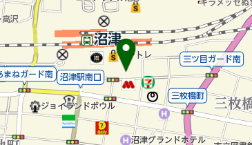 沼津市役所 子育て支援課 沼津っ子ふれあいセンターの地図画像