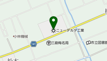 ニューデルタ工業株式会社の地図画像