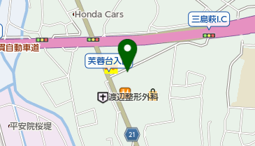 ミルクポットカフェスナックの地図画像