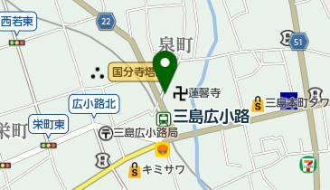 まーじゃん王国楽てんの地図画像