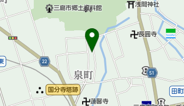 グリーン薬局三島泉町店の地図画像