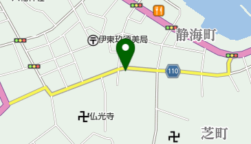 下田塗料店の地図画像