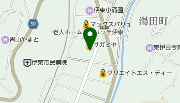 伊東市役所 適応指導教室なぎさの地図画像