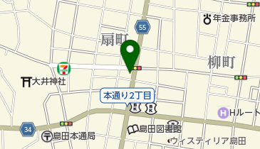 飯田商店の地図画像