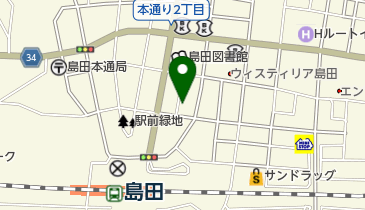 扇美容室の地図画像