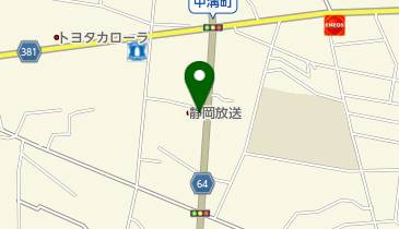 内記米店中溝店の地図画像