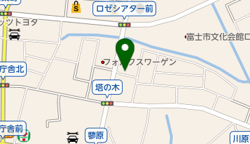 わたやす富士店の地図画像