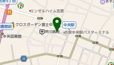 フジタ理容所の地図画像
