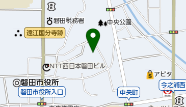 磐田市役所 ワークピア磐田の地図画像