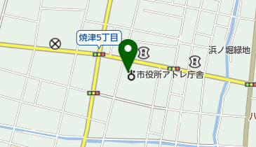 焼津公民館の地図画像