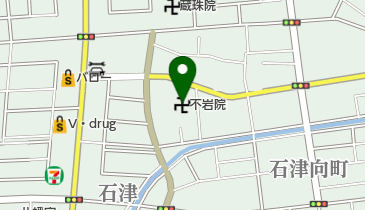 不岩院の地図画像