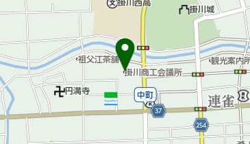 掛川商工会議所の地図画像