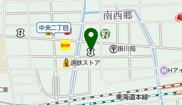 静銀ティーエム証券株式会社掛川支店の地図画像