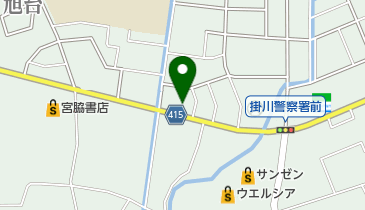 掛川動物病院の地図画像