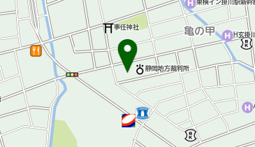 掛川区検察庁の地図画像