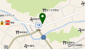 メガネ・時計の服部の地図画像