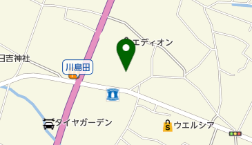 川島田区公民館の地図画像