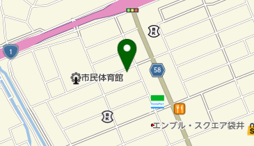 理容ウエダの地図画像
