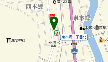 オリヨシ商会の地図画像