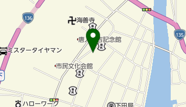 フルーツのまつやの地図画像