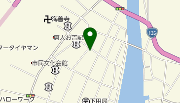 シューズショップかだの地図画像